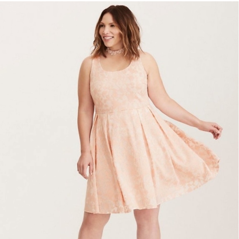 Floral Peach Dress